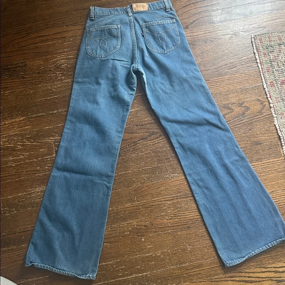 Vintage 70s Levi's Big E Bell Bottom Jeans - Picture 2 of 8